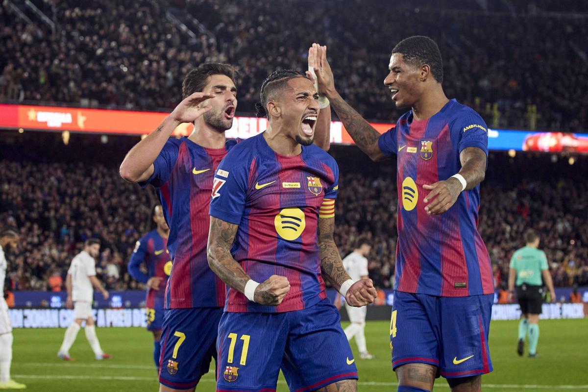 Raphinha es indispensable en este Barça y sus números en 2025 así lo corroboran