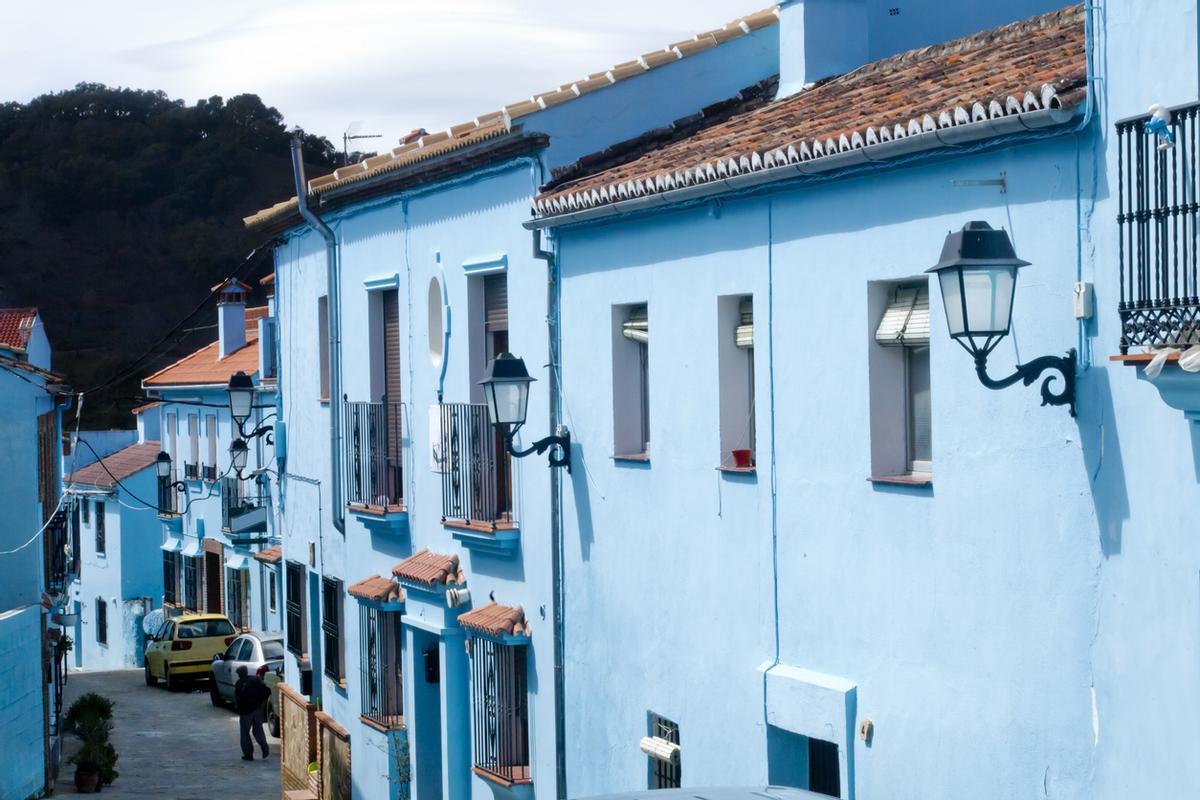 El pueblo conocido como la "Aldea Azul"