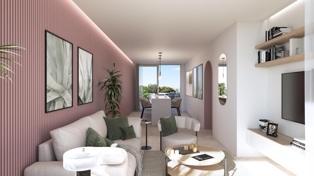 El interior de estas viviendas consigue introducir la paz que transmite el paisaje natural.