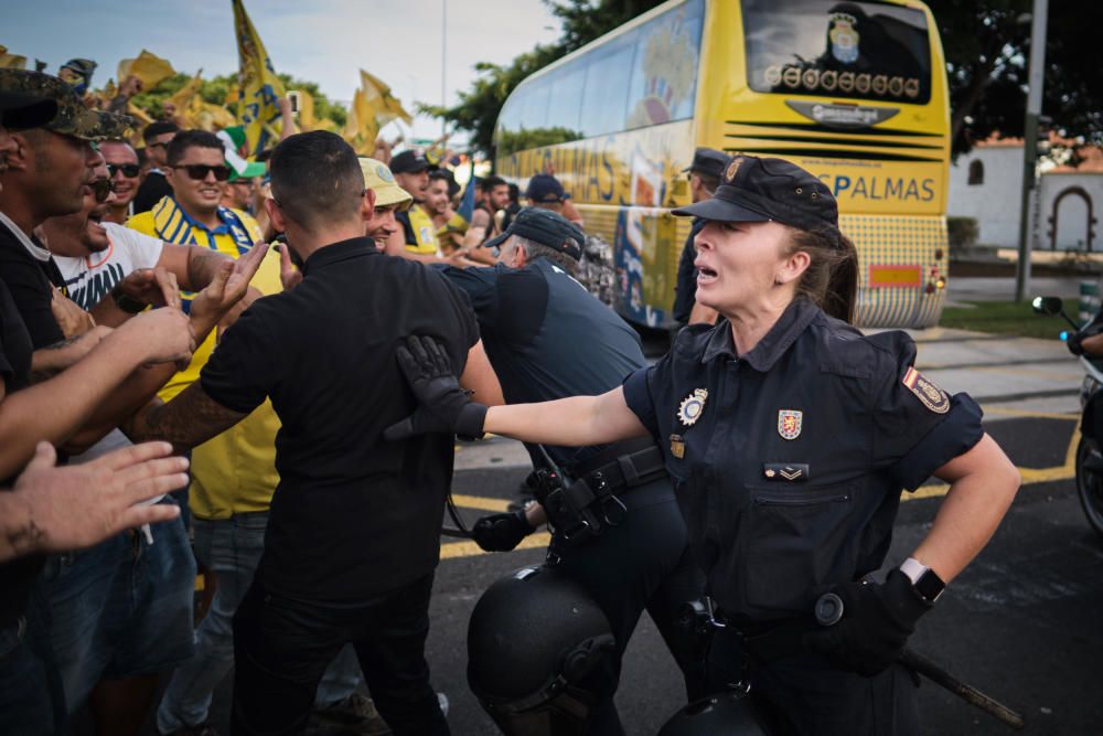 Altercados con los aficionados de la UD