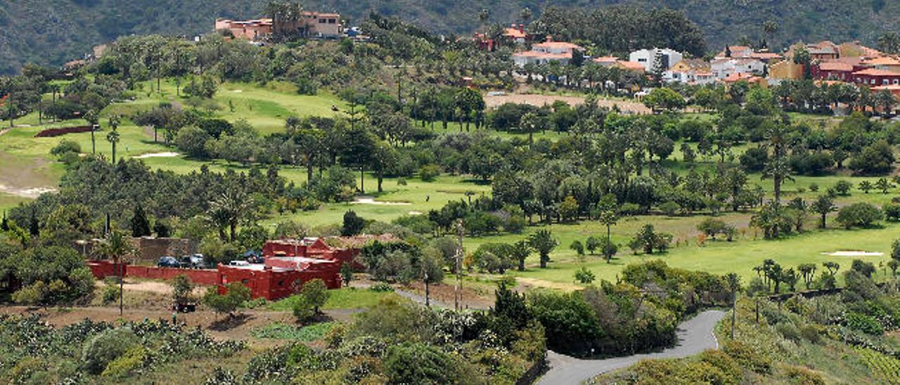 Vista del campo de golf de Bandama, en el municipio de Santa Brígida.