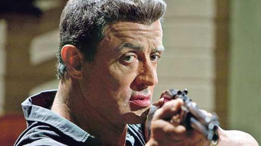 Sylvester Stallone, listo para matar.