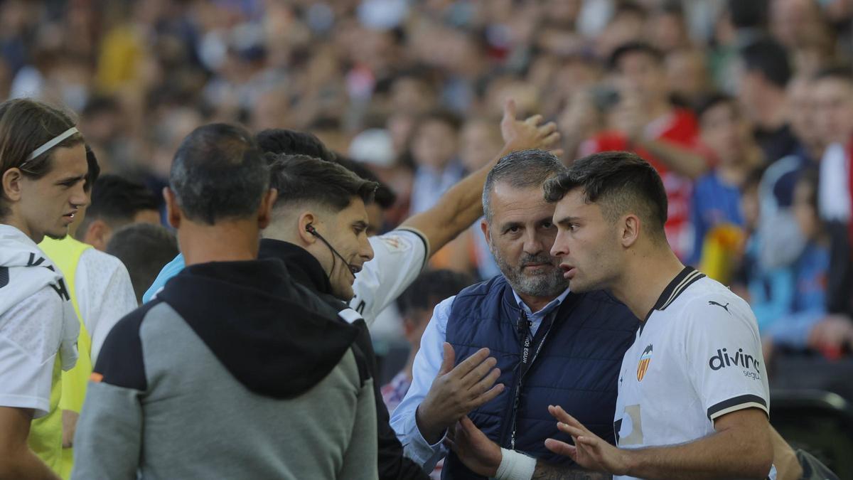 Valencia. Partido de liga Valencia CF - Granada CF Vlc SPD