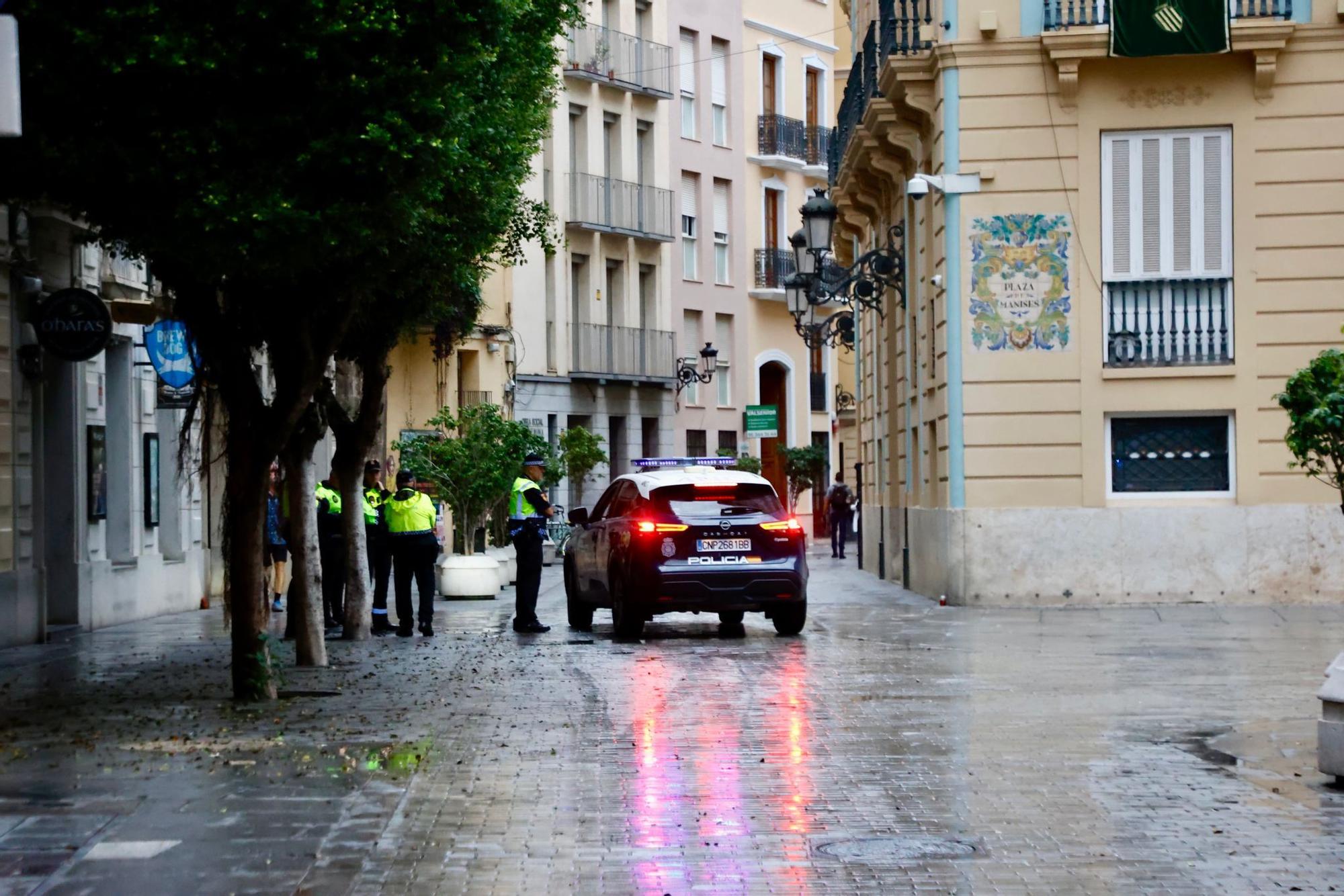 Los alrededores del Palau de la Generalitat en este 9 d'Octubre