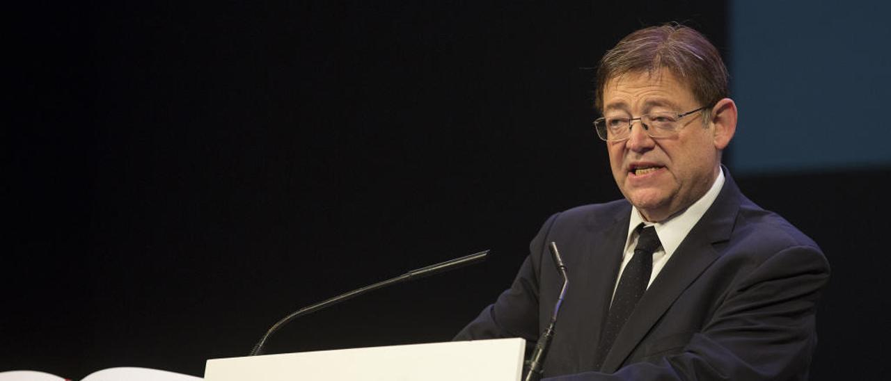 Ximo Puig en su discurso del acto institucional de la Constitución celebrado en Alicante.