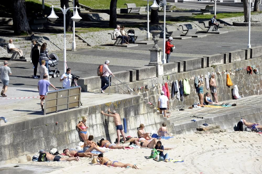 Día de playa en A Coruña