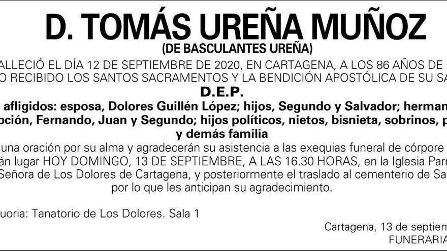 D. Tomás Ureña Muñoz