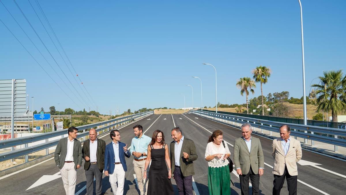 Vídeo | Inauguran la segunda plataforma reservada BUS-VAO en la entrada a Sevilla desde el Aljarafe