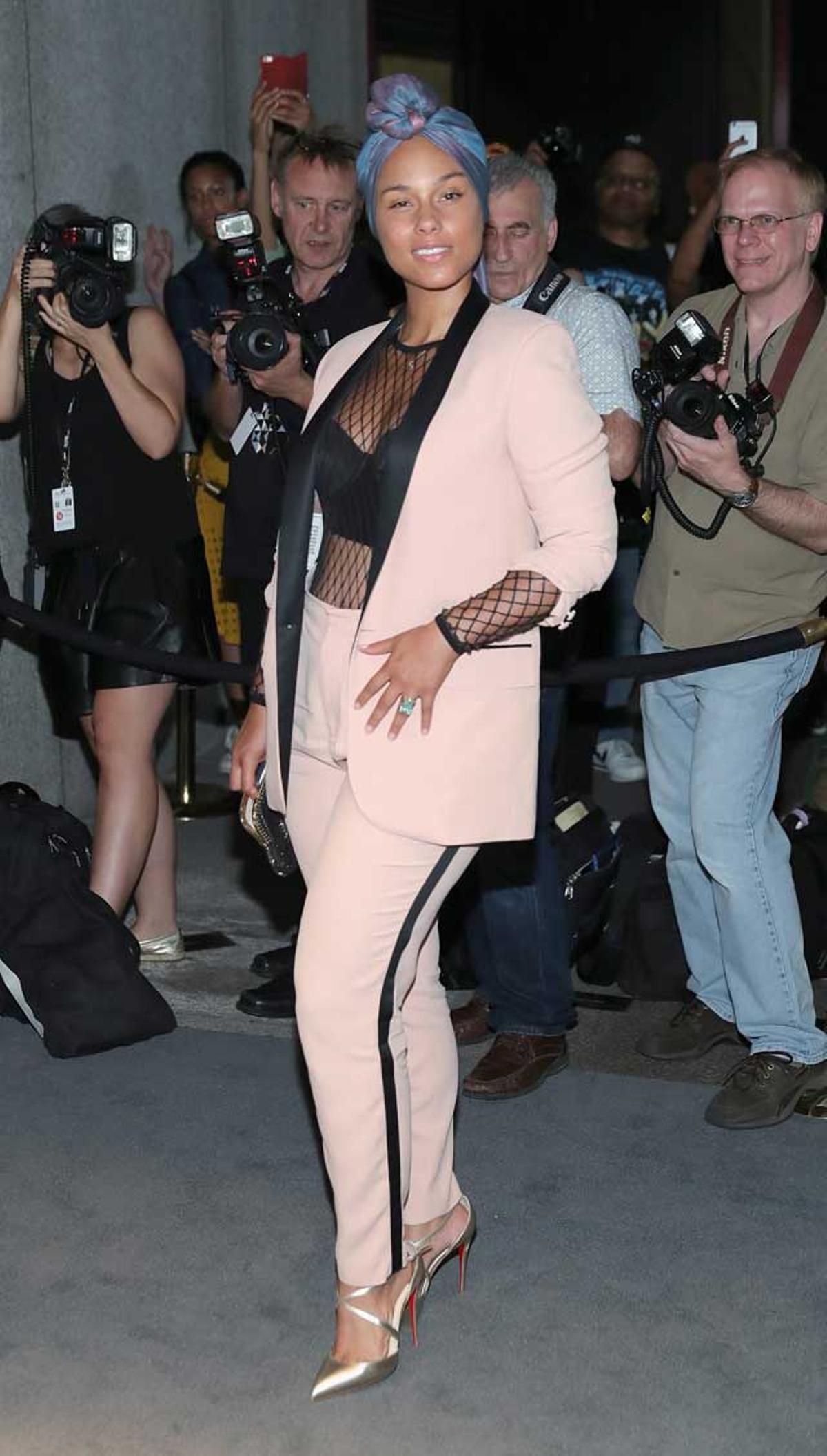 Alicia Keys  en la New York Fashion Week.