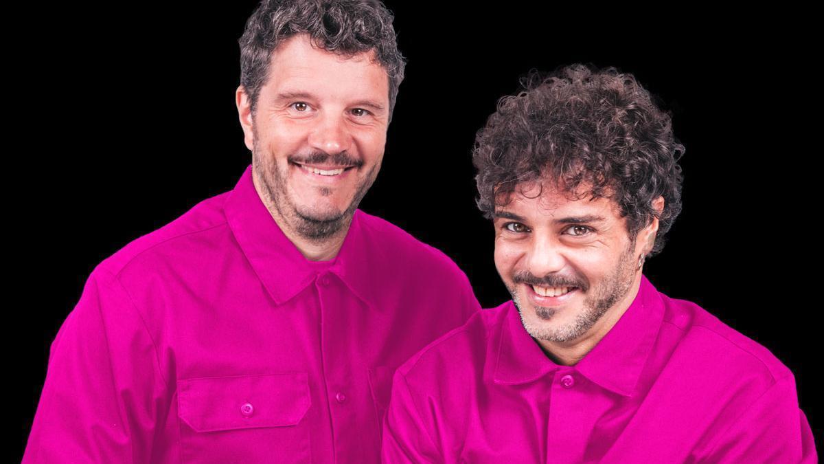 Touriñan y Perdomo en su espectáculo 'Amoriños'.