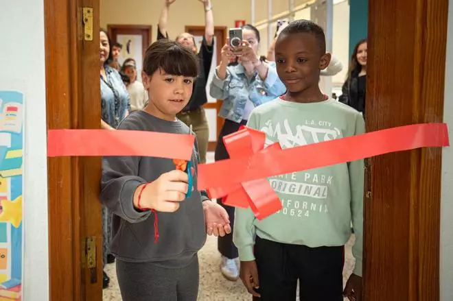 Inauguración de la biblioteca inclusiva del CEIP Los Menceyes, Añaza