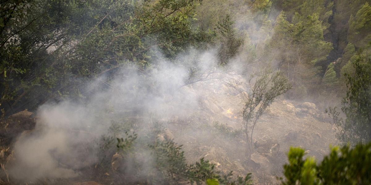 Foto de archivo de una zona incendiada.