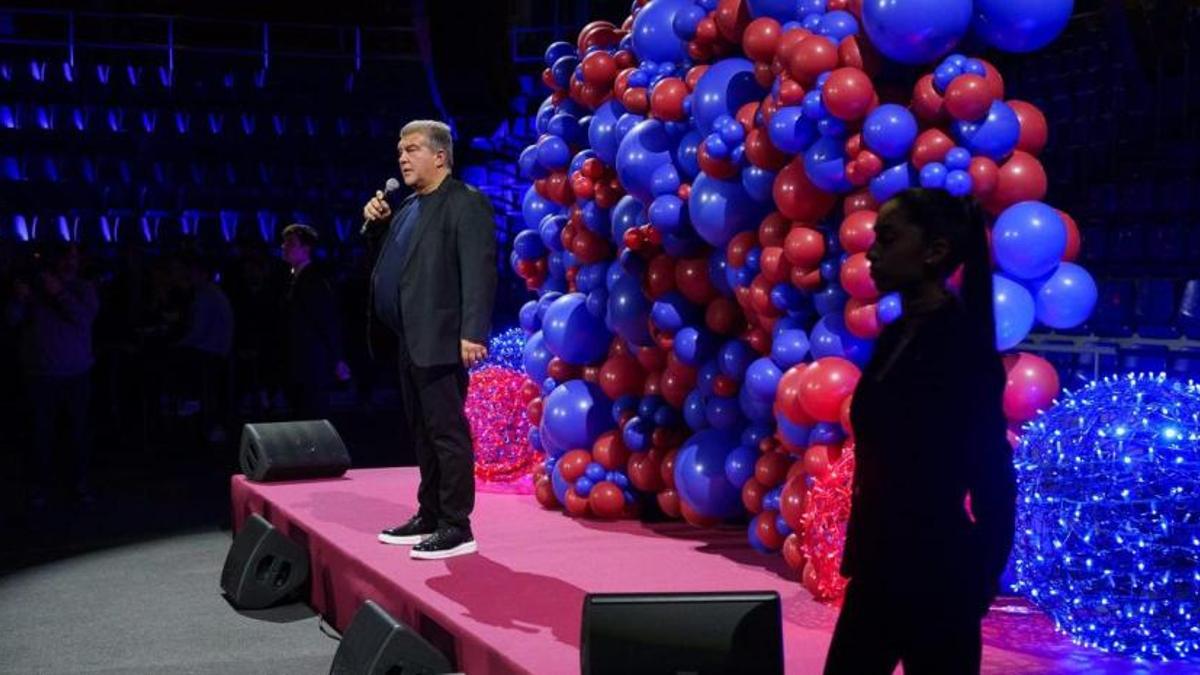 Laporta, en el discurso a las secciones del Barça.