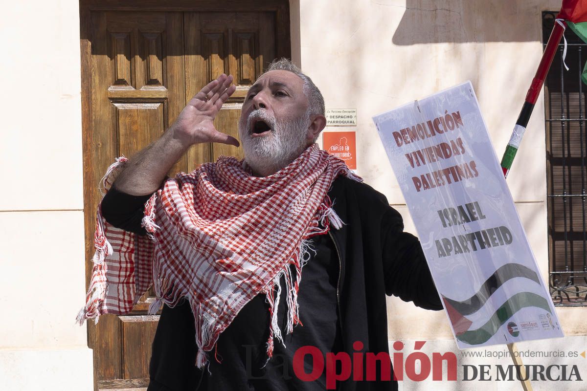 Manifestación por Palestina en Caravaca
