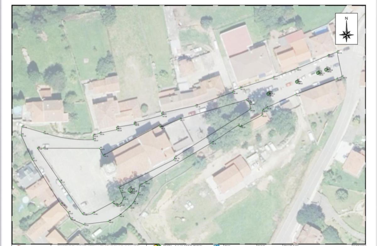 Mapa de la zona en la que se va a actuar.