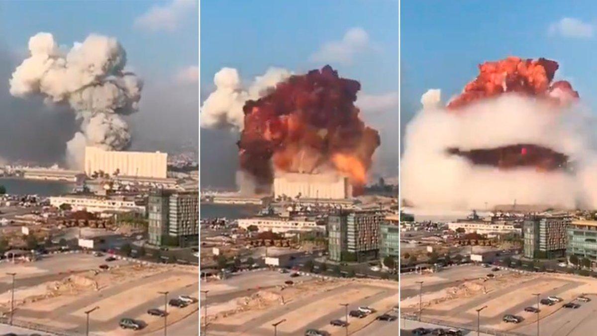 Impactantes imágenes de la brutal explosión en el puerto de Beirut (ES)