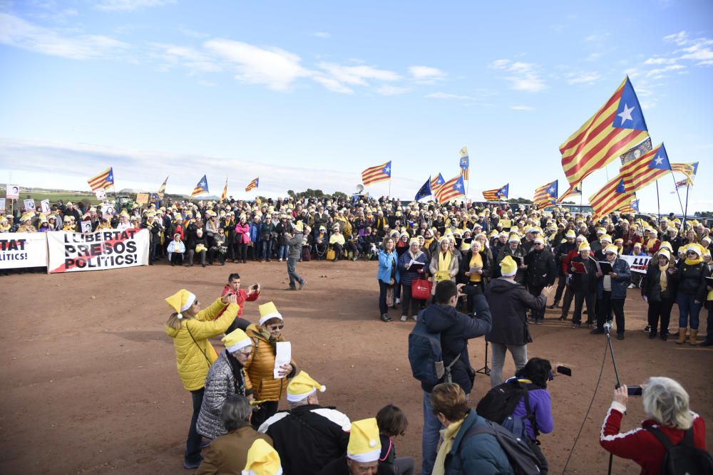 Tractorada a Lledoners.