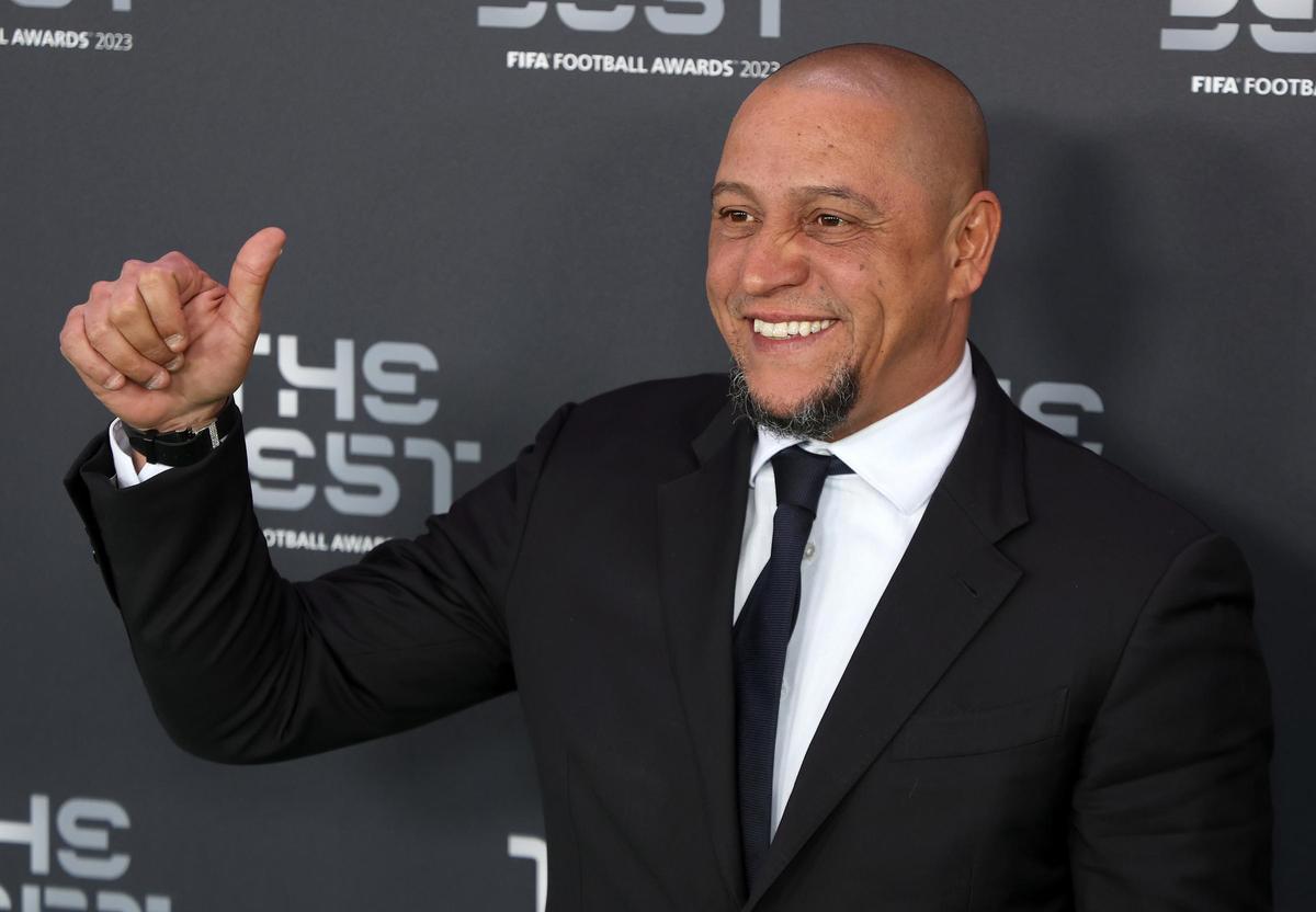 La alfombra roja de los premios The Best FIFA 2023. El exjugador Roberto Carlos