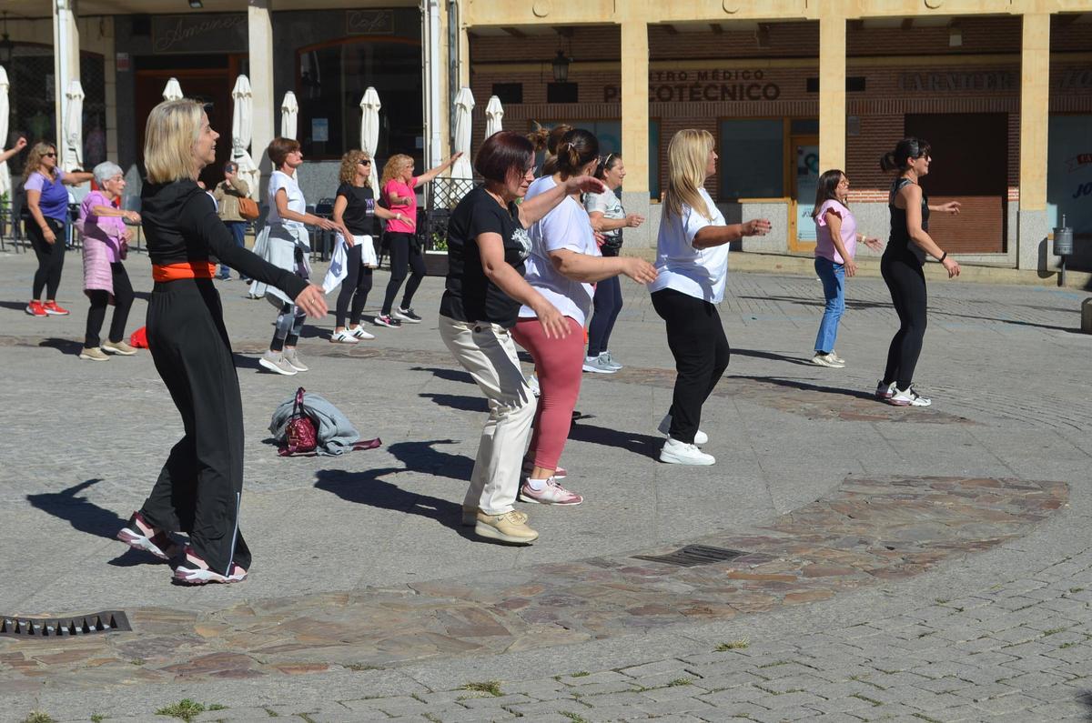 Así de bien lo pasan en Benavente en clase de zumba