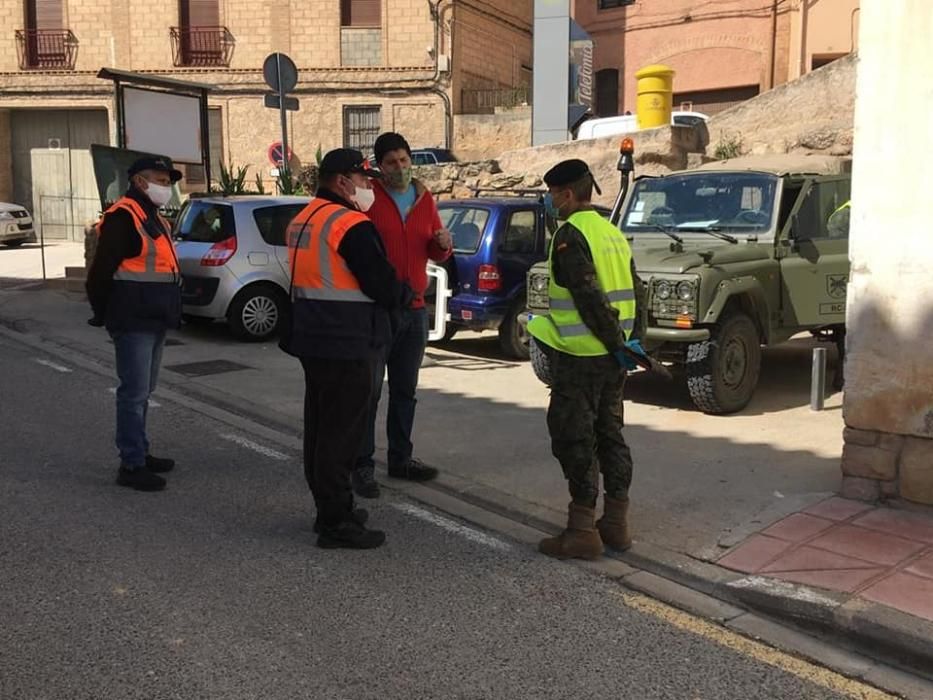 El ejército patrulla las calles de Ademuz