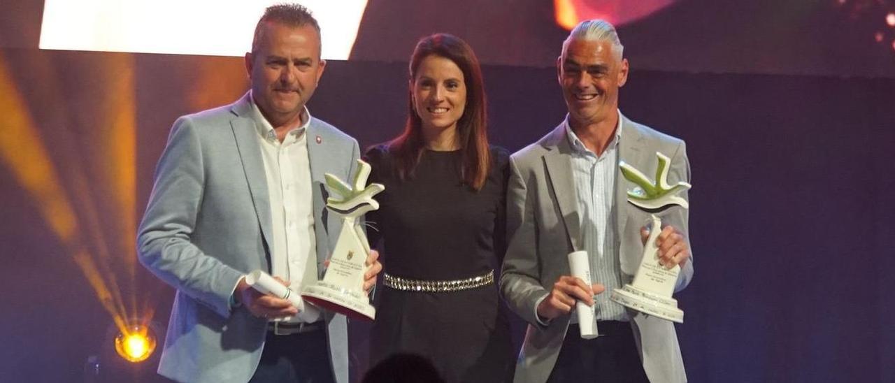 Agustín Rubio, Nuria Flores y José María Pámpano.