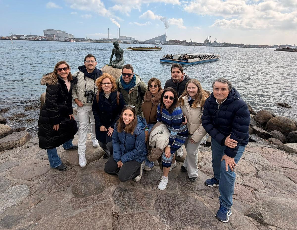 Participantes de la última experiencia de movilidad Erasmus+ de la EOI de la Vall d'Albaida.