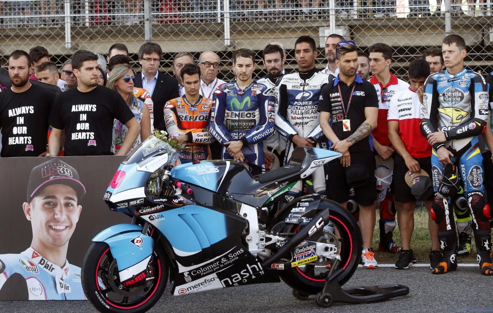 Homenaje a Luis Salom en el circuito de Montmeló