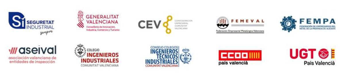 Todas las entidades que participan del Curso online para responsables de Seguridad Industrial.