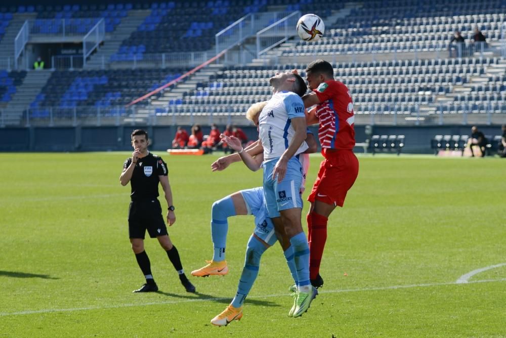 Partido de la Copa del Rey entre el Málaga CF y el Granada.