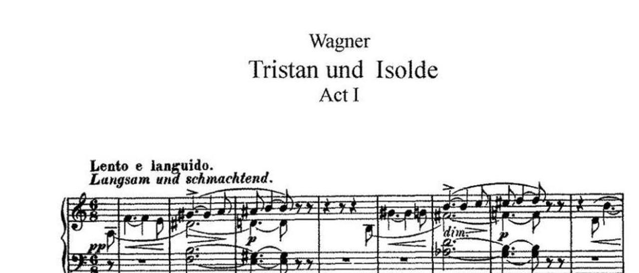 Partituras, carteles y libretos de &quot;Tristán e Isolda&quot;, de Richard Wagner.