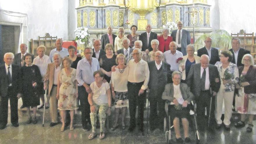 La eucaristía del sábado también fue para homenajear a los más mayores del pueblo.