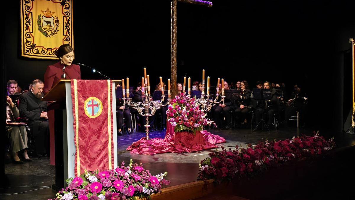 María José Román durante su pregón en Montoro.