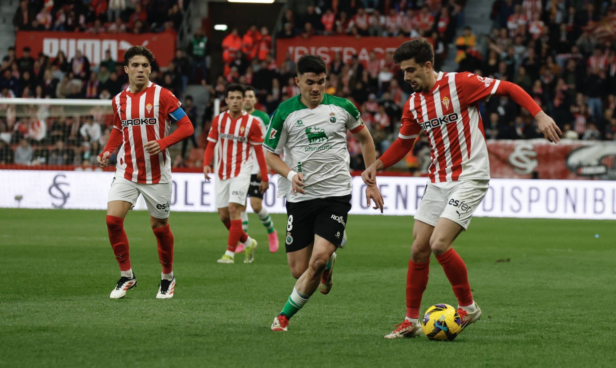 EN IMÁGENES: Ambientazo en el Sporting-Racing de Santander disputado en El Molinón