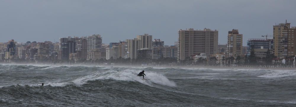 Temporal en la playa de San Juan