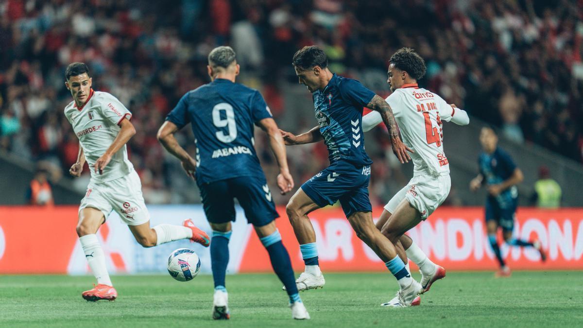 Partido de fútbol de pretemporada entre el Braga y el Celta de Vigo, el verano pasado.