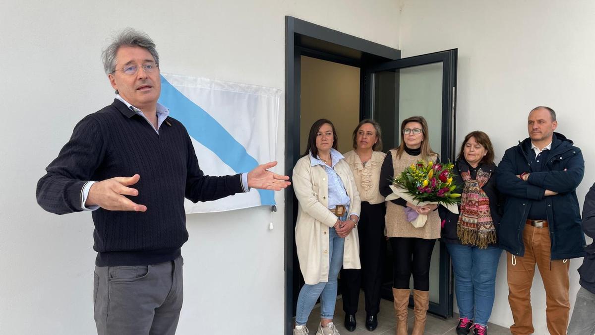 La inauguración del local social de Reboredo, esta tarde.