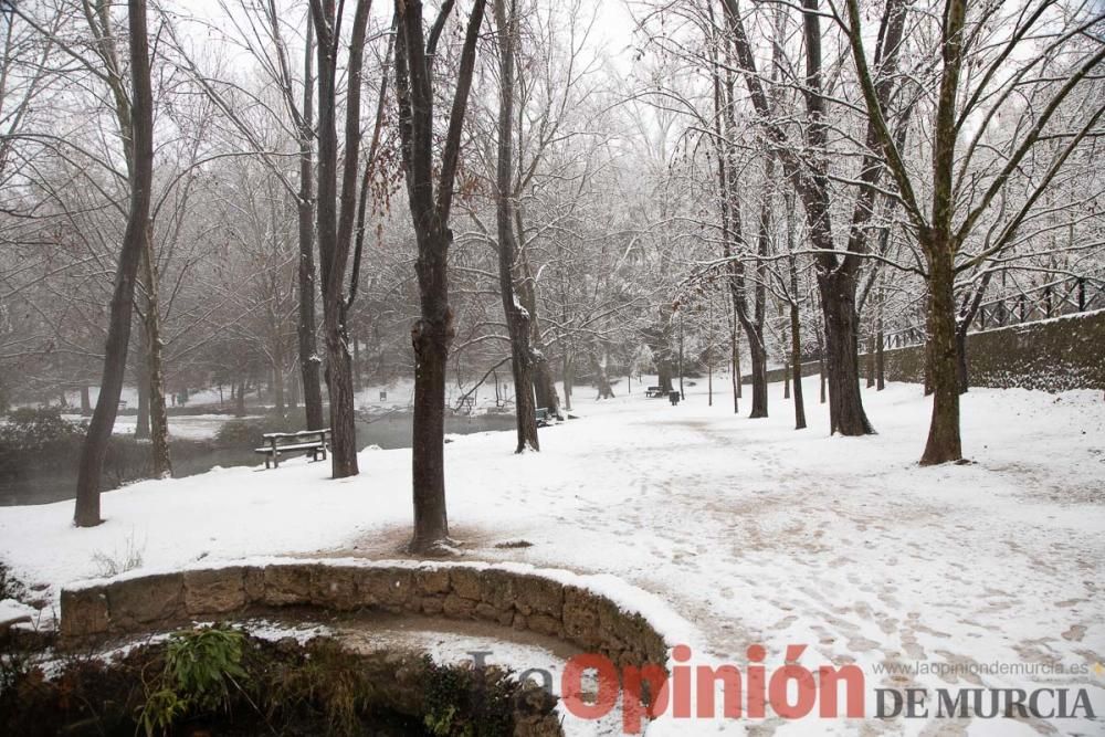 Nieve en las Fuentes del Marqués de Caravaca