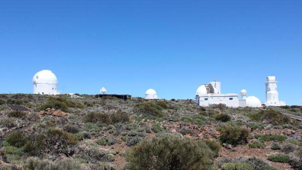 Telescopios en el Parque Nacional del Teide