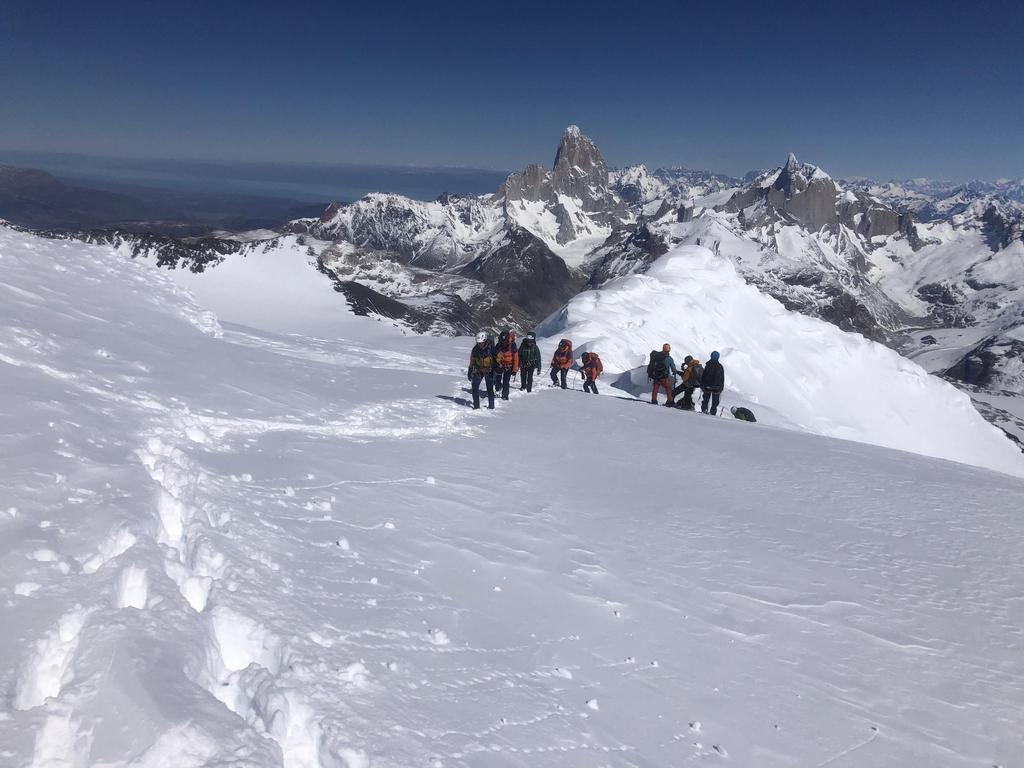 Sobre un campo nevado