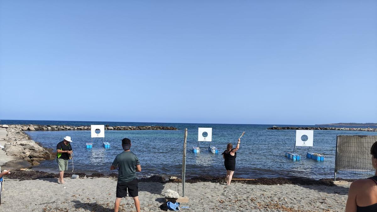 Imagen de la competición en Cala Bona.