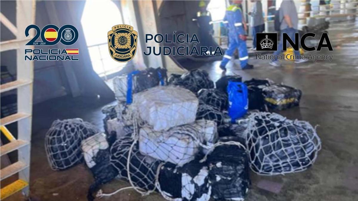 Intervenidas cinco toneladas de cocaína en un portacontenedores contaminado con el método de los "micos"