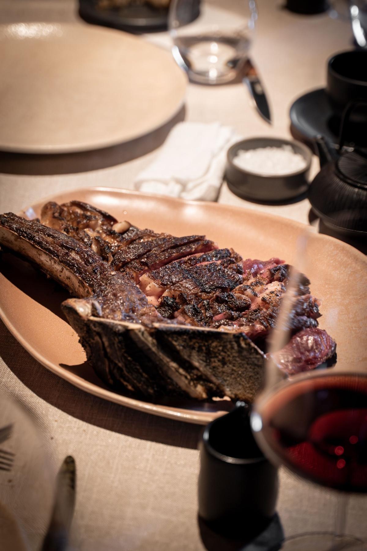 La sublime chuleta seleccionada.