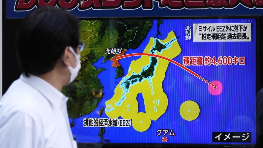 Corea del Norte dispara un misil balístico de corto alcance al mar de Japón
