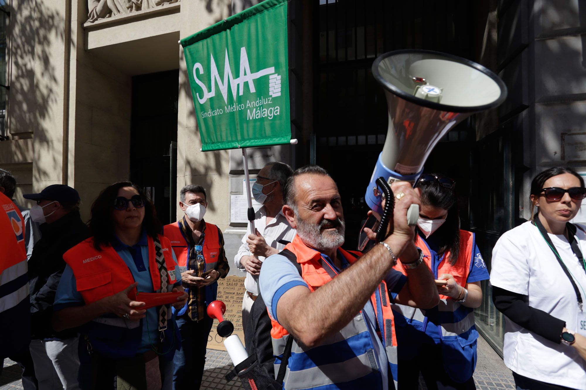 Concentración del Sindicato Médico de Málaga en favor de la Atención Primaria