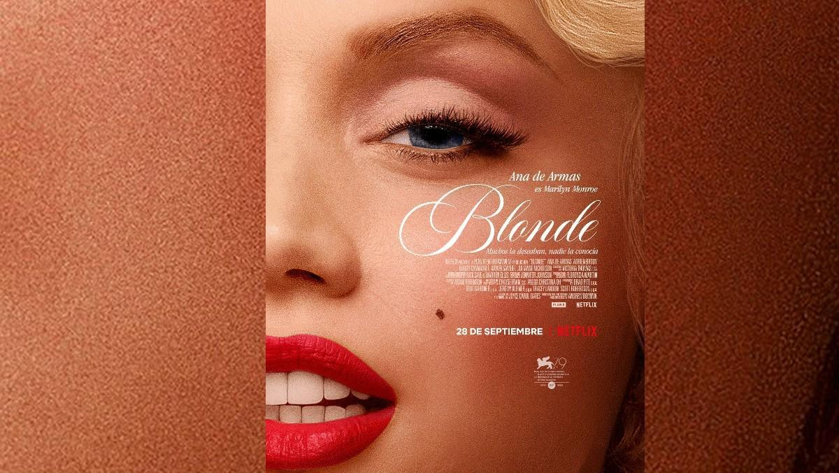 Póster de la película 'Blonde'.