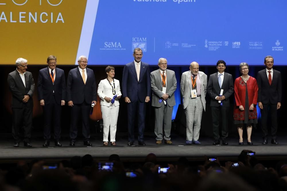 Instante de la inauguración en València del International Congress on Industrial and Applied Mathematics.