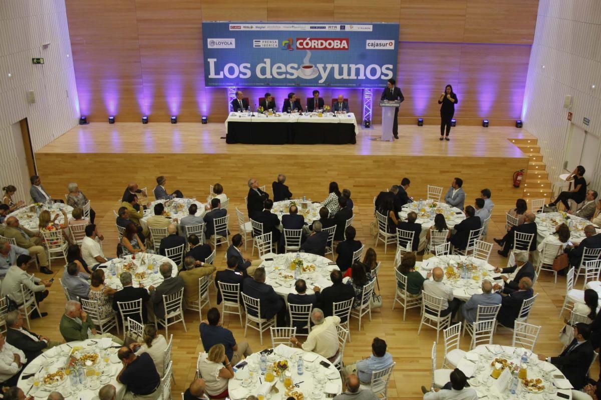 El alcalde, José María Bellido, en los desayunos de Diario CÓRDOBA