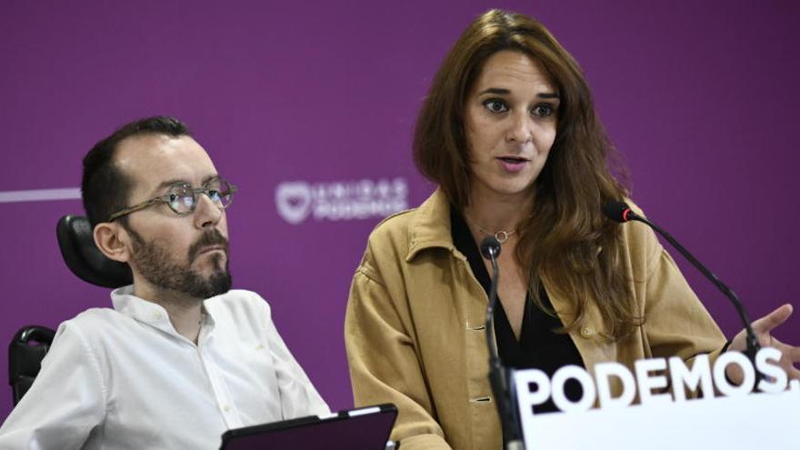 Echenique y Vera, en una comparecencia.