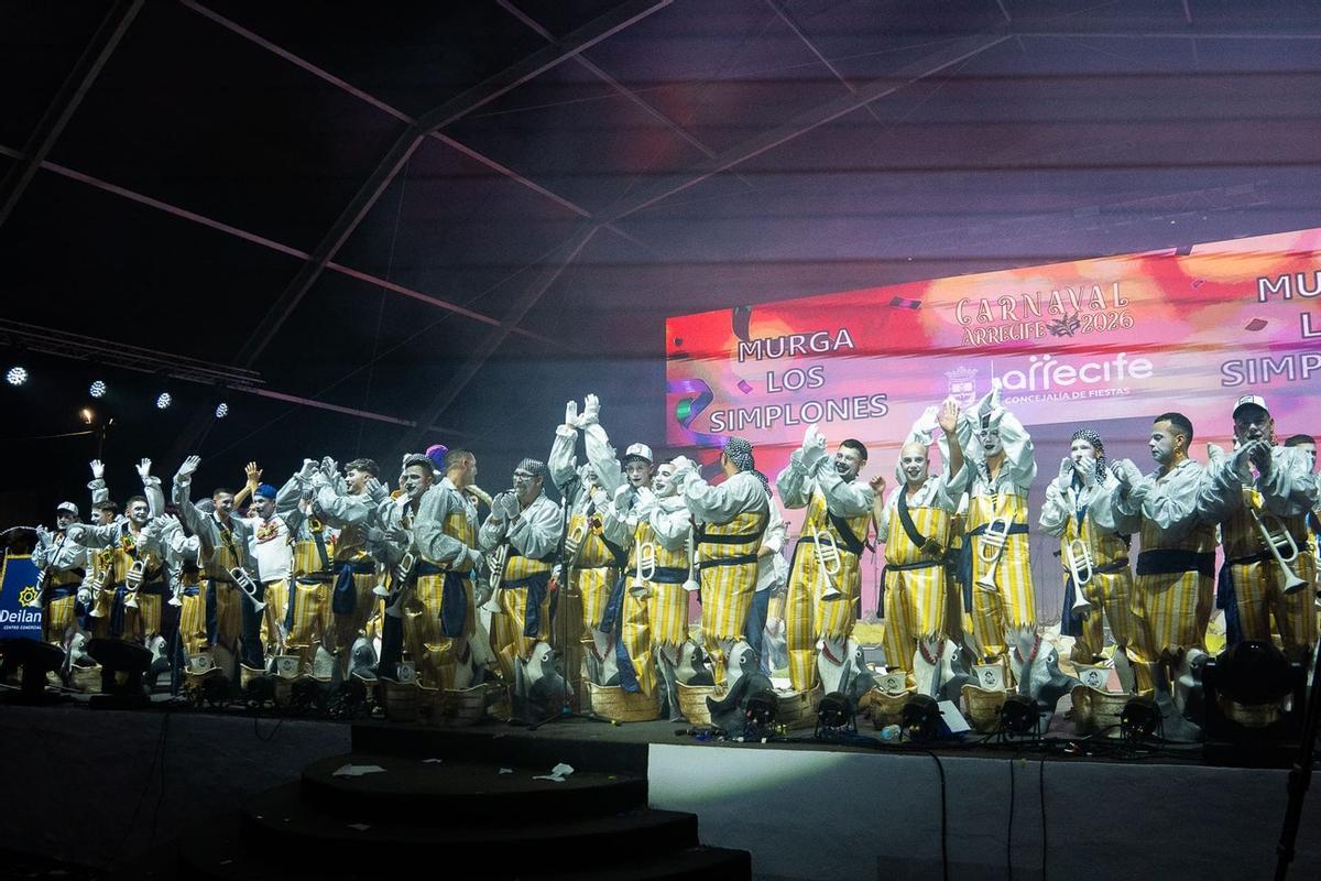 Primera fase del Concurso de Murgas Adultas del Carnaval de Arrecife 2026