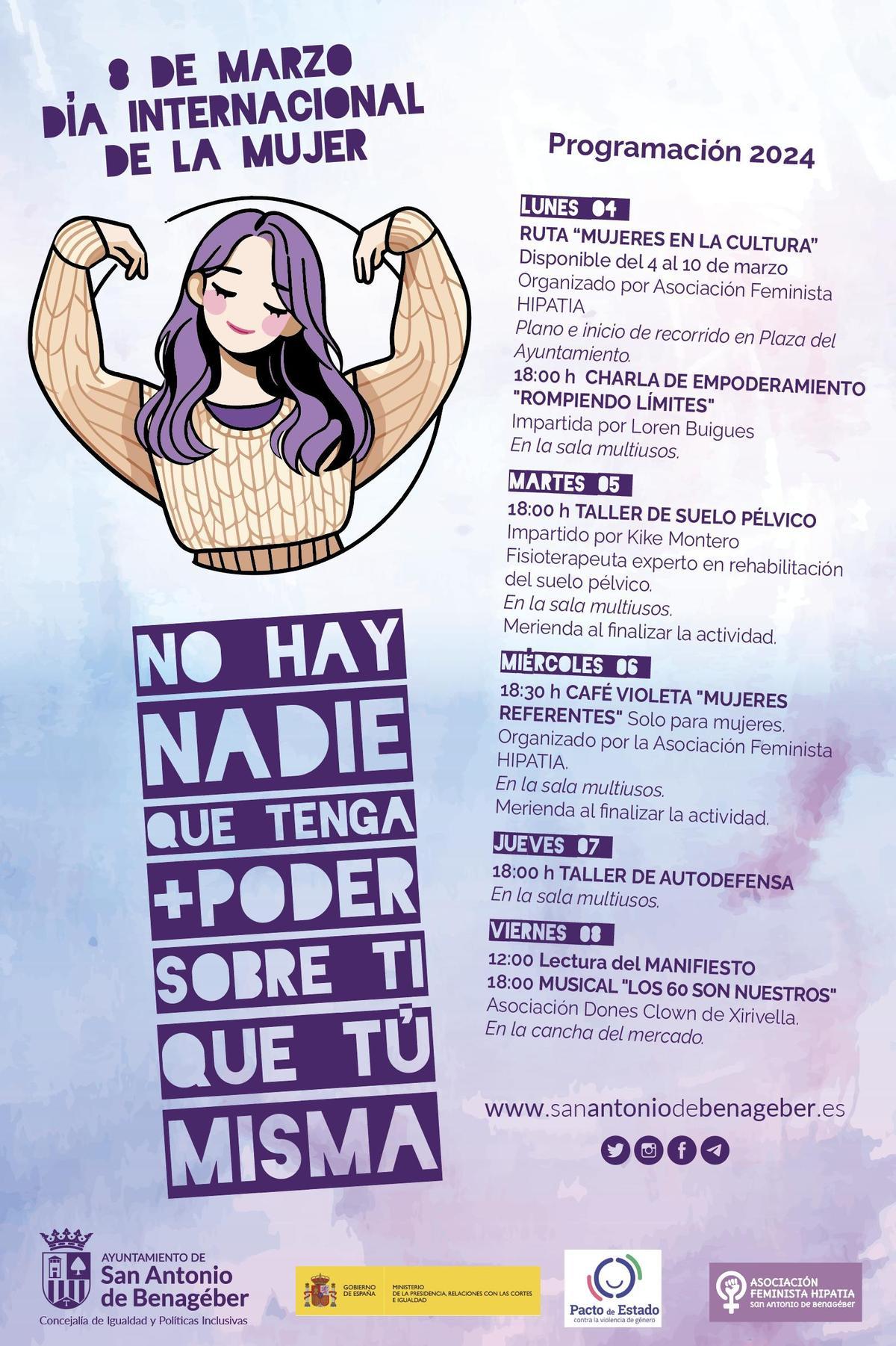 San Antonio de Benagéber organiza una semana llena de actividades por el 8M